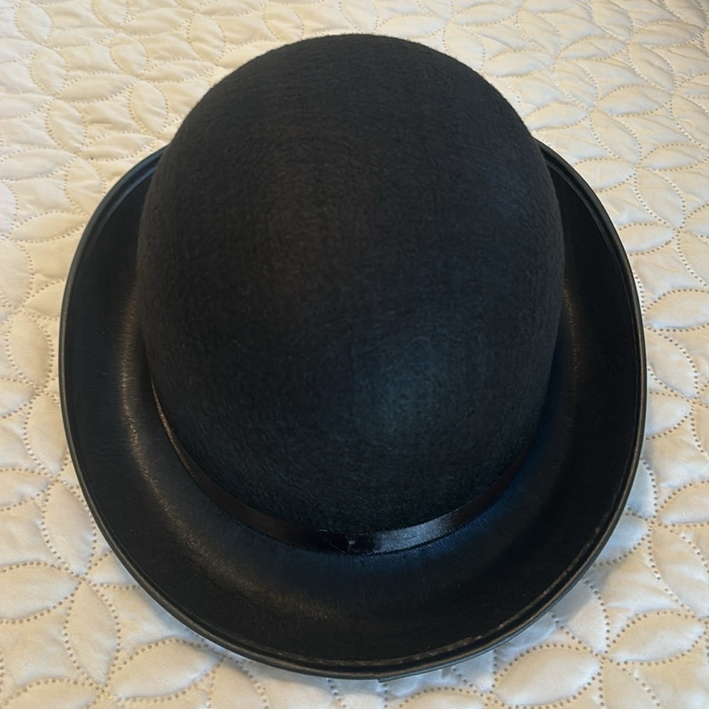 Classic Black Bowler Hat for Women - Picture 2 of 4